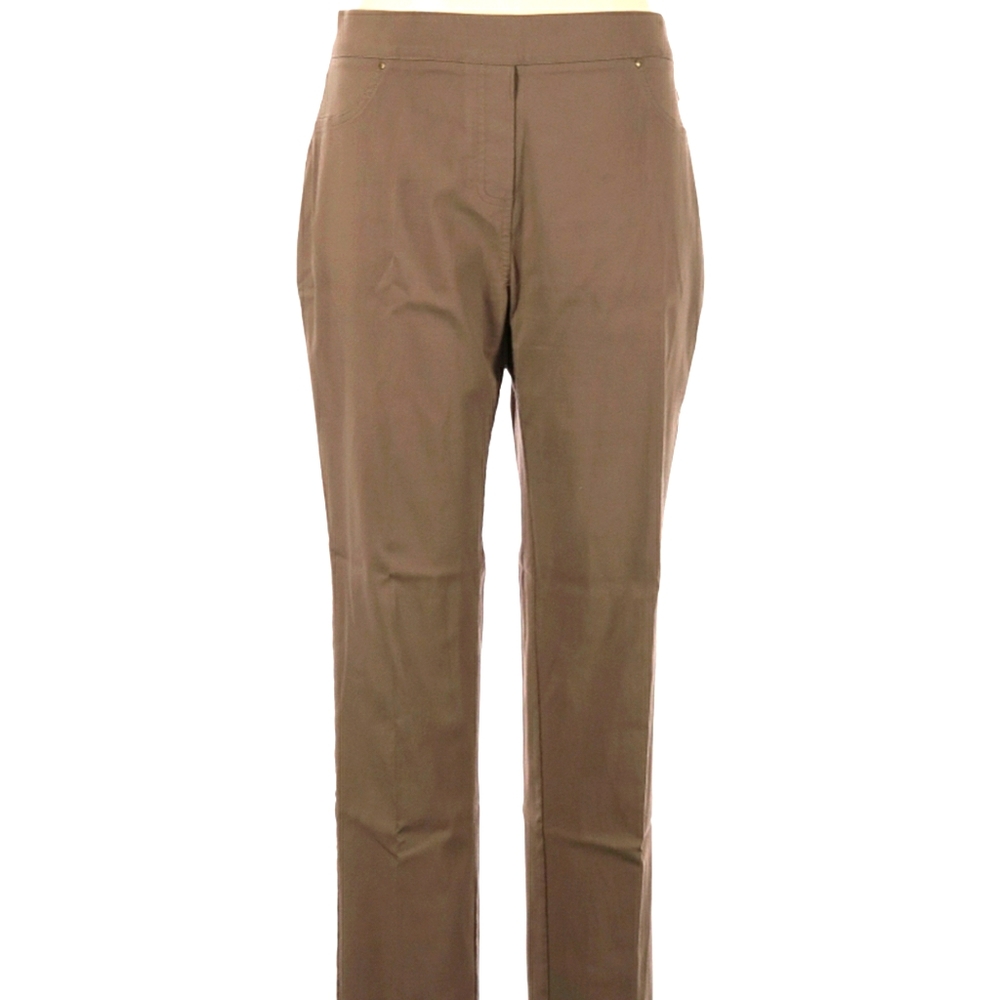Linda Matthew's NY Stretch Brown Pants